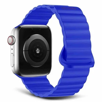 Decoded Apple Watch 49/45/44/42 Mm Gen 1-10-Se Silicone Magnet Traction Loop Strap Lite - Blue